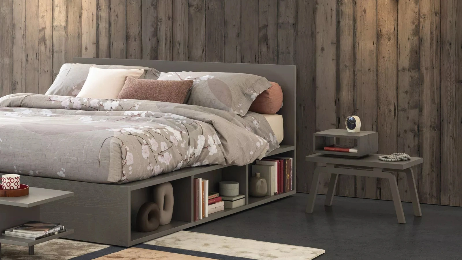 Comodino Stock con vano a giorno di Oggioni