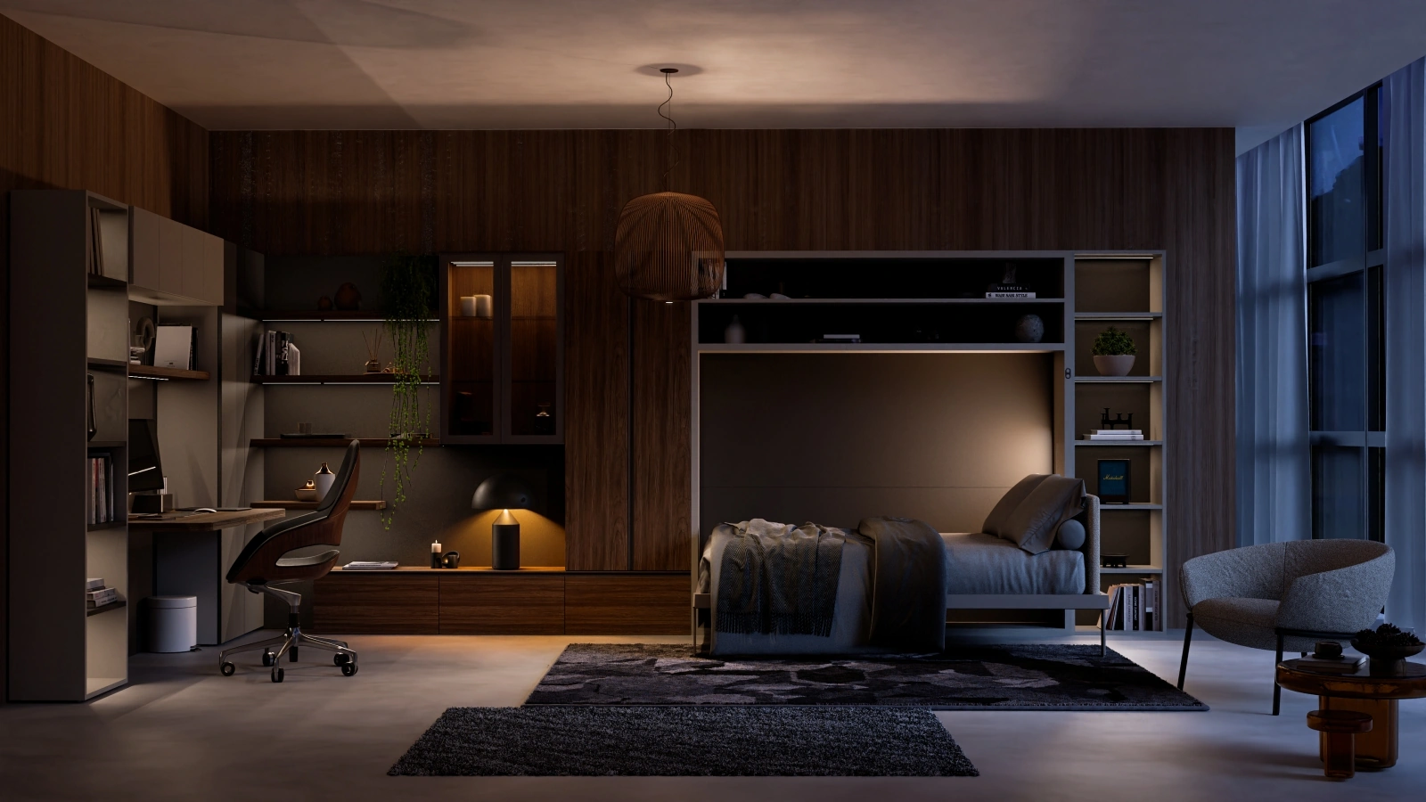 Letto a scomparsa Circe Standard di Clei
