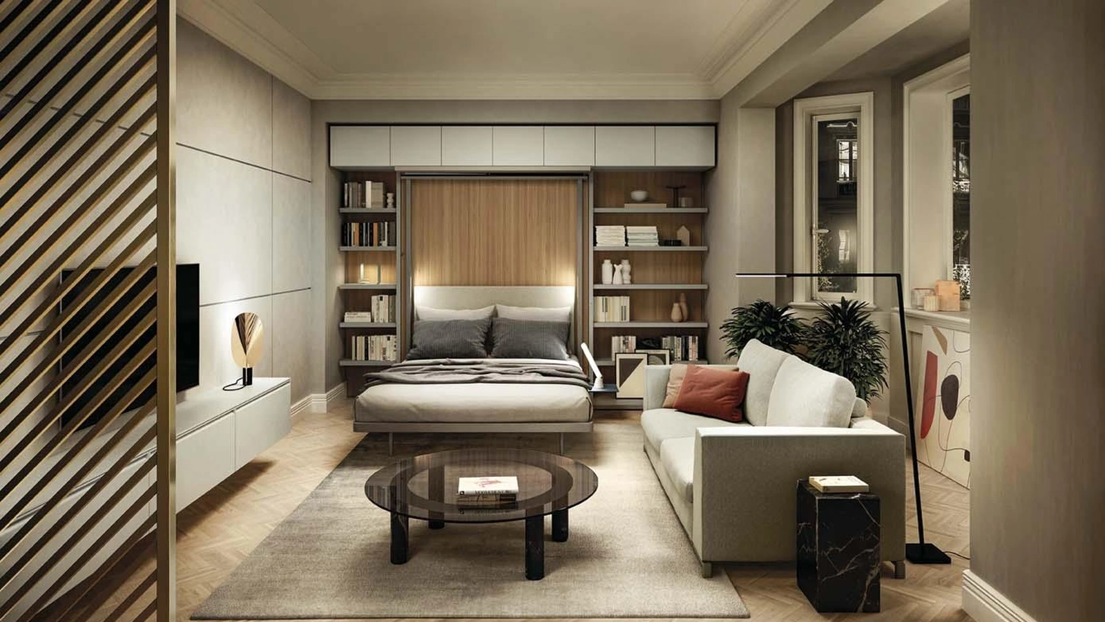 Letto a scomparsa LGM 2-0 Book Table di Clei
