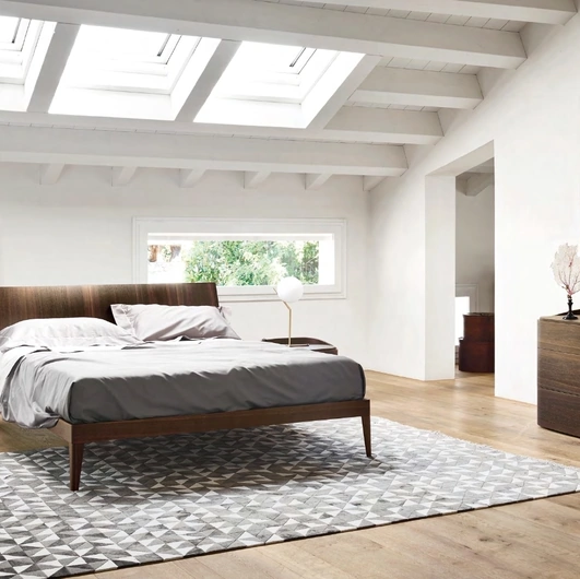 Letto Aliante Legno 1|0 in Rovere termotrattato di Sangiacomo