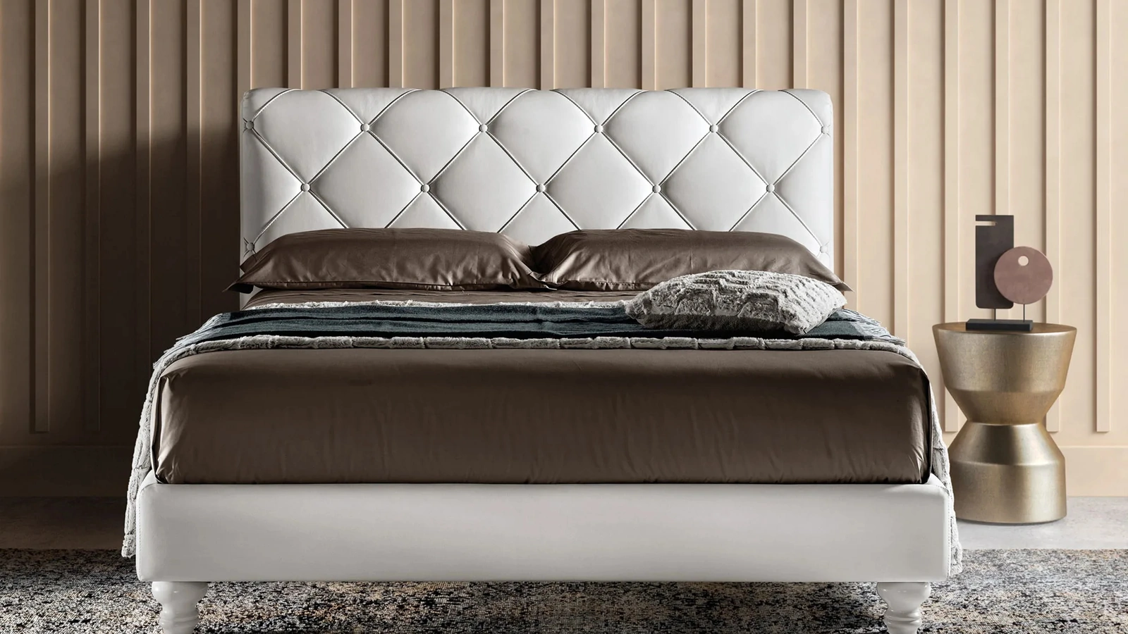 Letto in ecopelle Novel Lux di Bside