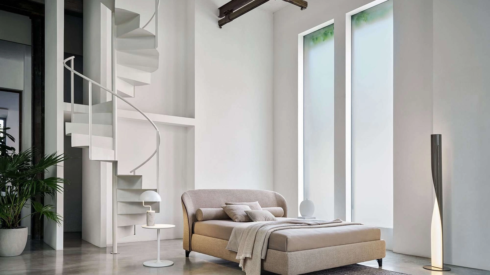 Letto in tessuto con testiera Carnaby di Twils