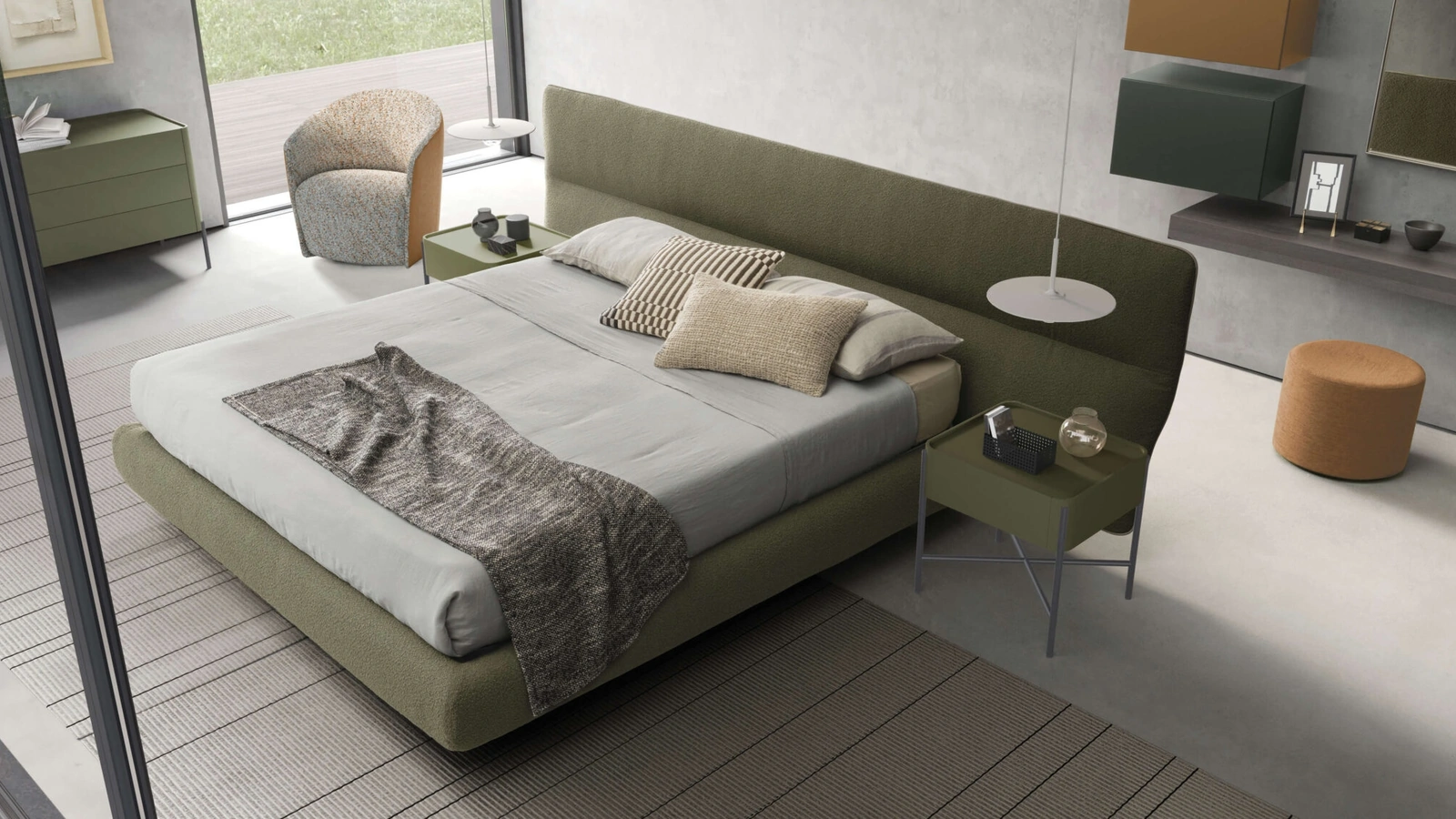 Letto con testiera Dolly Rose di Presotto