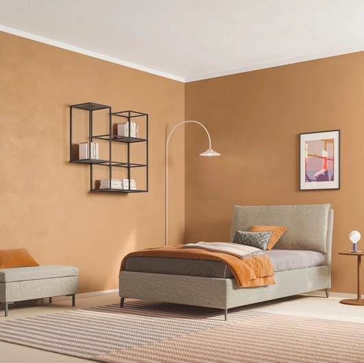 Letto Singolo in tessuto Blanca di Twils