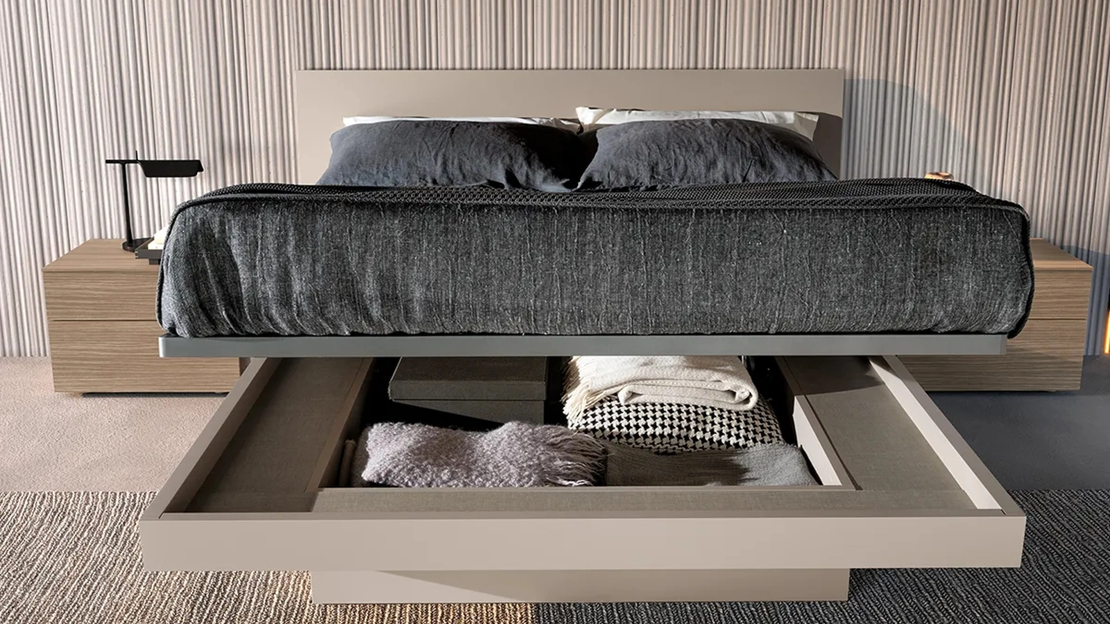 Letto Sirio con contenitore di Adok