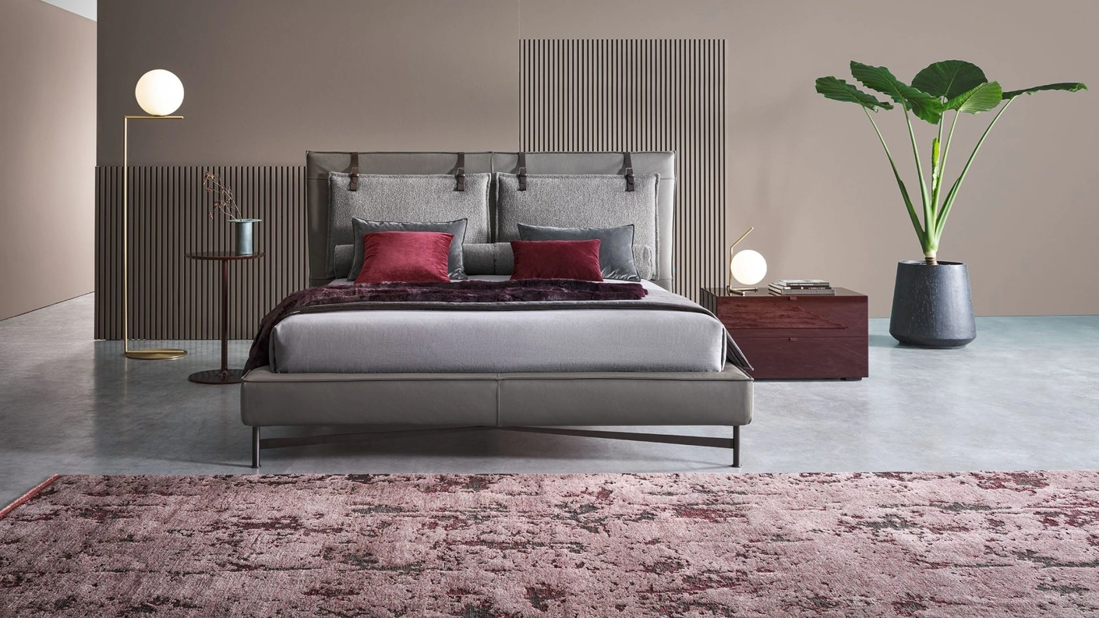 Letto con testiera SP2802 Basso di Twils