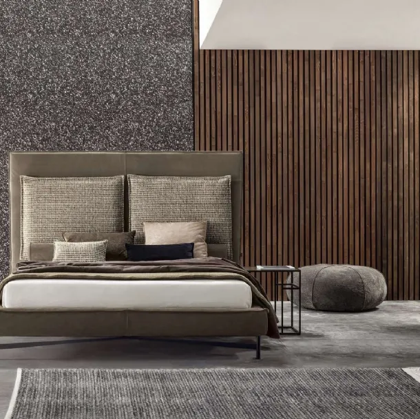 Letto matrimoniale Infinito con box contenitore di Twils