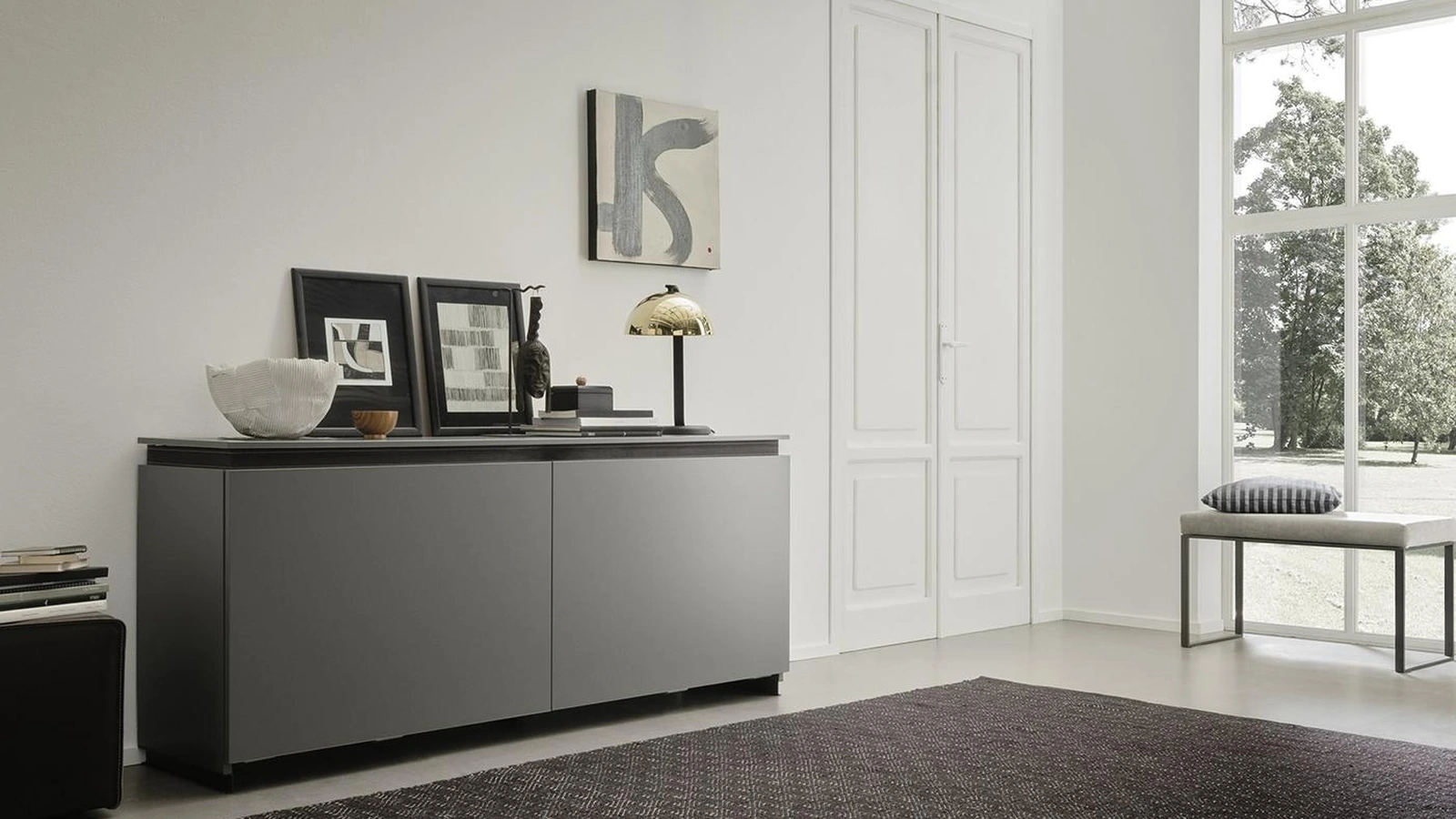 Madia Horizon Complanare 981 in laccato opaco di Mobilgam