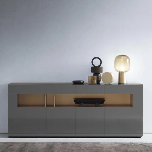 Madia Metropolis in laccato lucido di Alf Da Frè