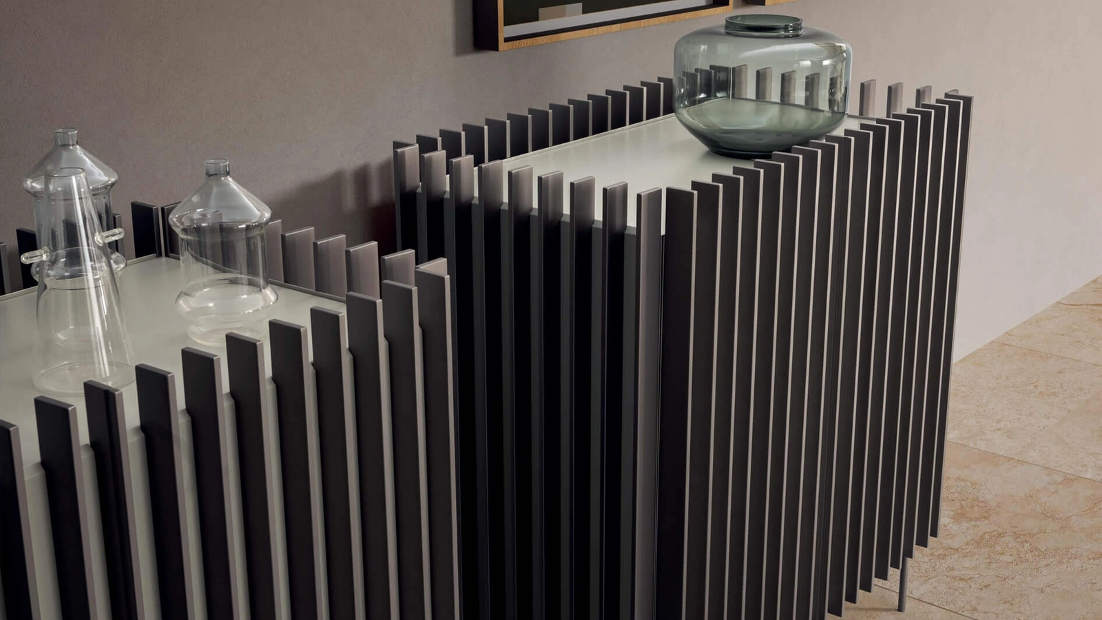 Madia Kengo in laccato opaco di Presotto