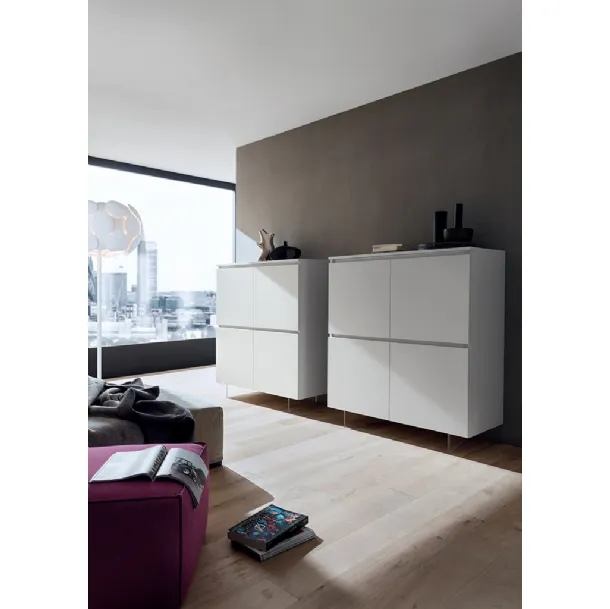 Mobile ingresso consolle Eclipse con top in vetro di Target Point