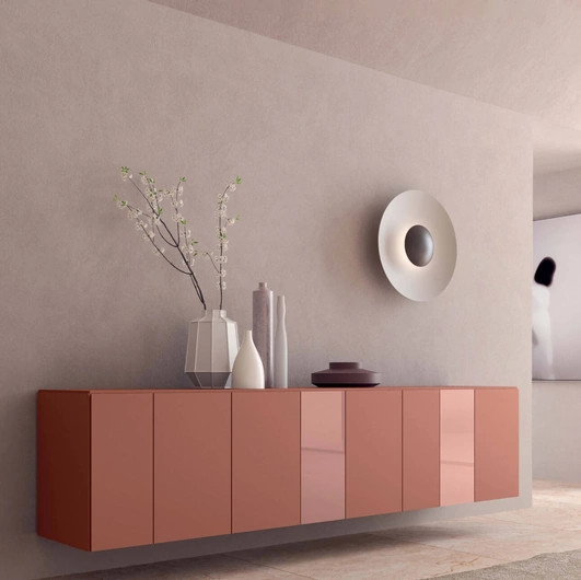 Madia sospesa I-ModulART in laccato di Presotto