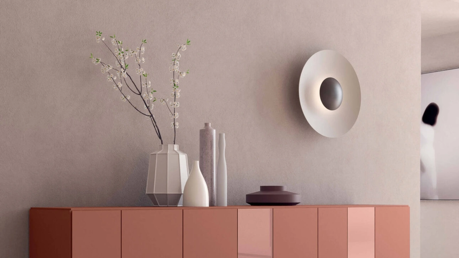 Madia sospesa I-ModulART in laccato di Presotto