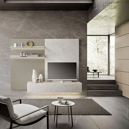 Parete Attrezzata Composizione Horizon 1007 di Mobilgam