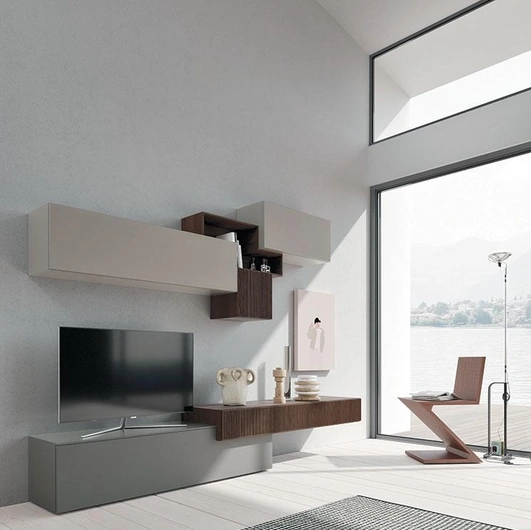 Parete Attrezzata Composizione Horizon 901bis di Mobilgam