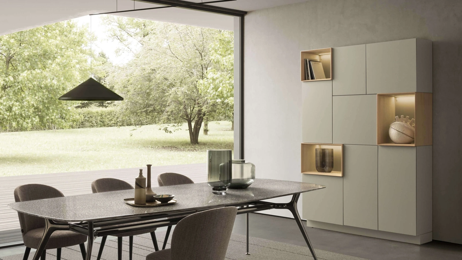 Parete Attrezzata I-ModulART 02 di Presotto