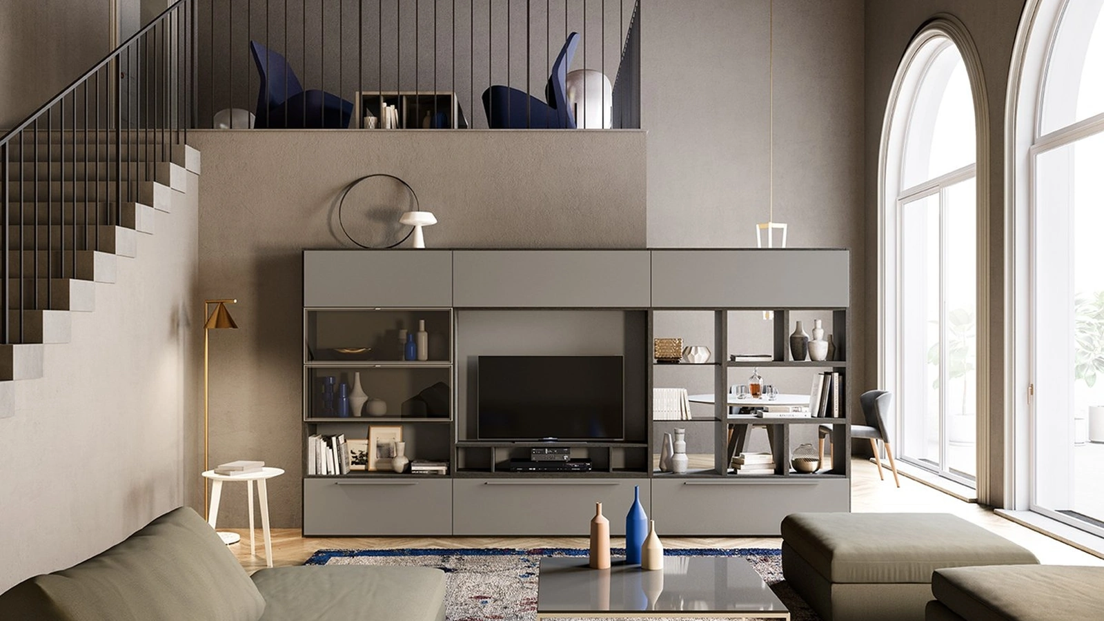 Parete Attrezzata My Space 02 di Alf Da Frè