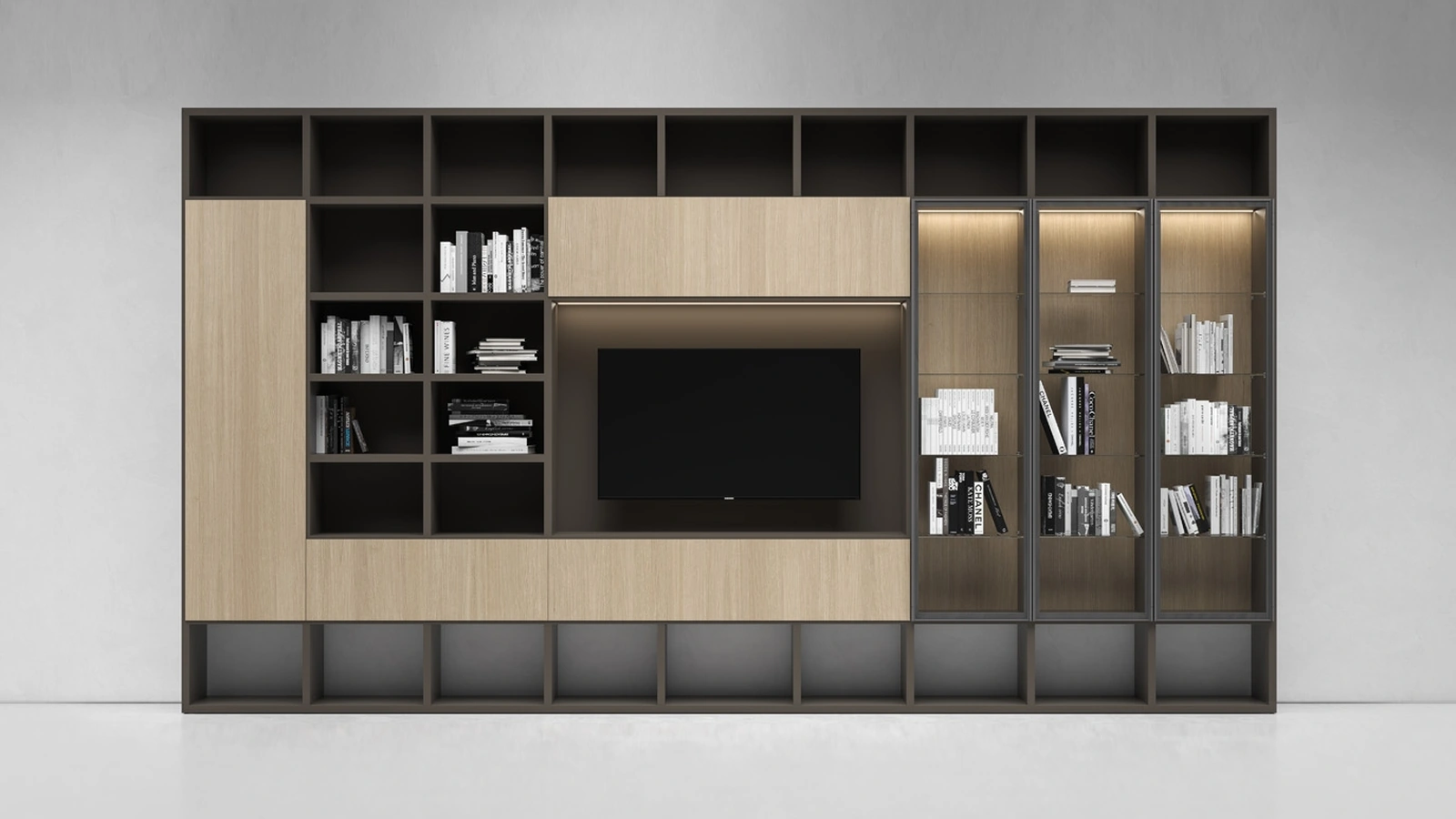 Parete Attrezzata Pari & Dispari C di Presotto