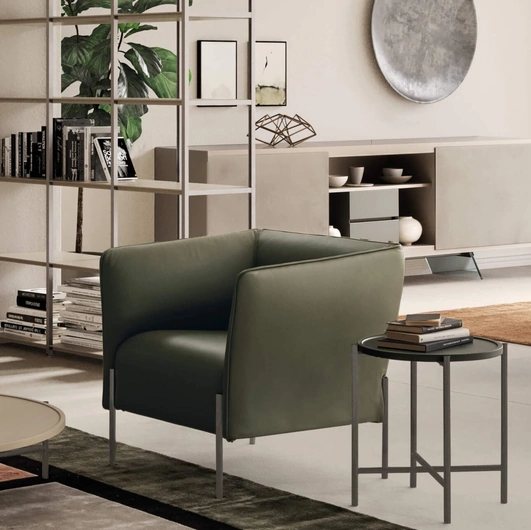 Poltroncina in pelle Dolly di Presotto