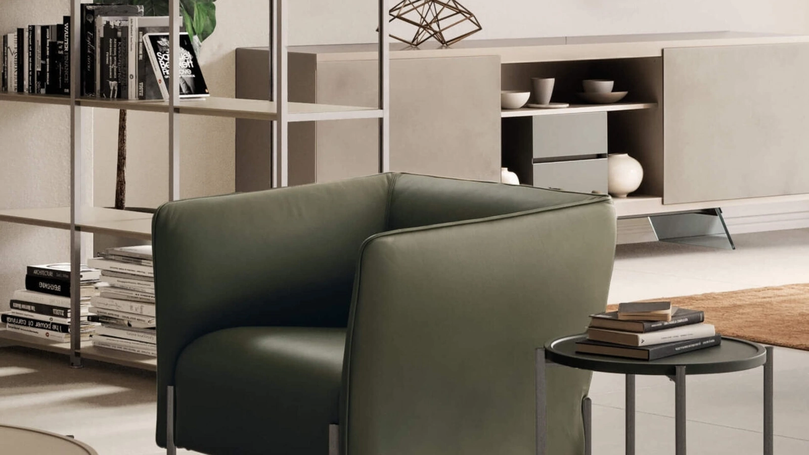 Poltroncina in pelle Dolly di Presotto