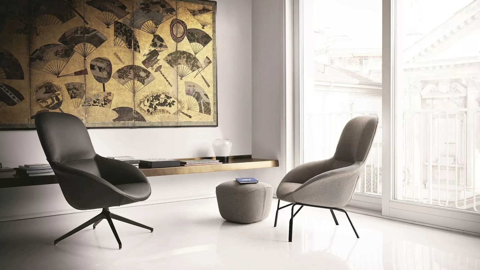 Poltrona Long Island in tessuto di Bontempi