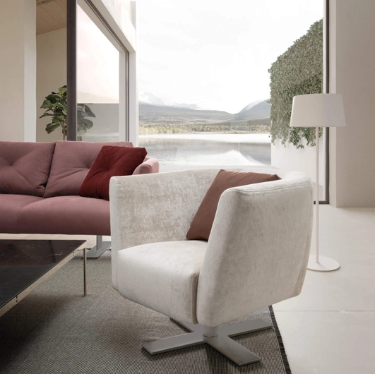 Poltroncina Saint Barth in tessuto di Presotto