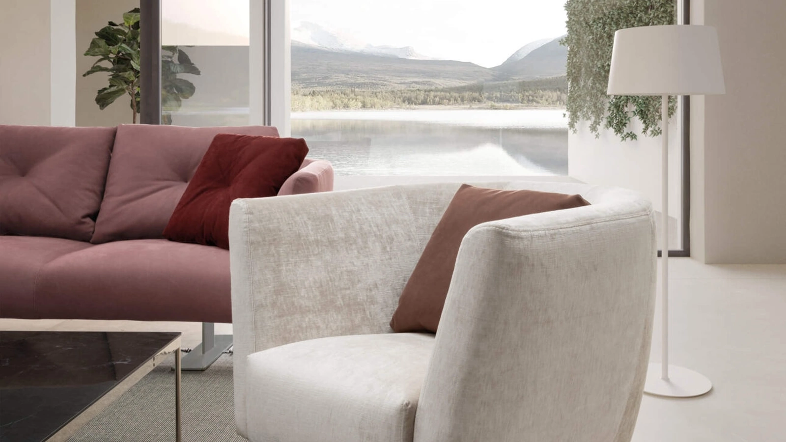 Poltroncina Saint Barth in tessuto di Presotto