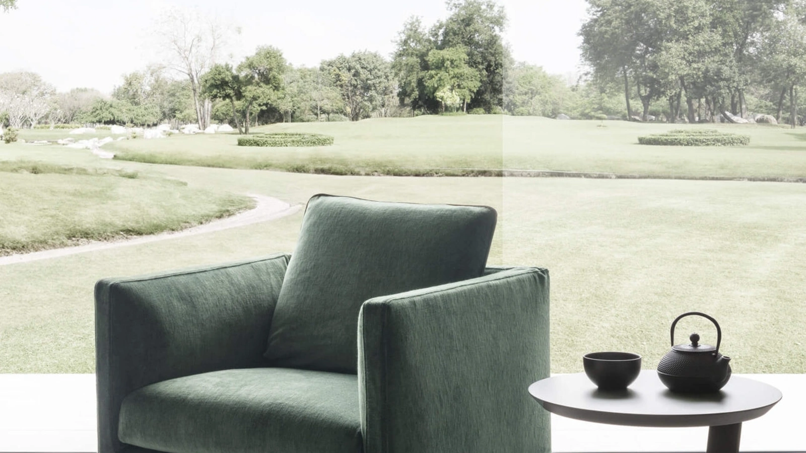 Poltrona Raffaello in tessuto di Presotto