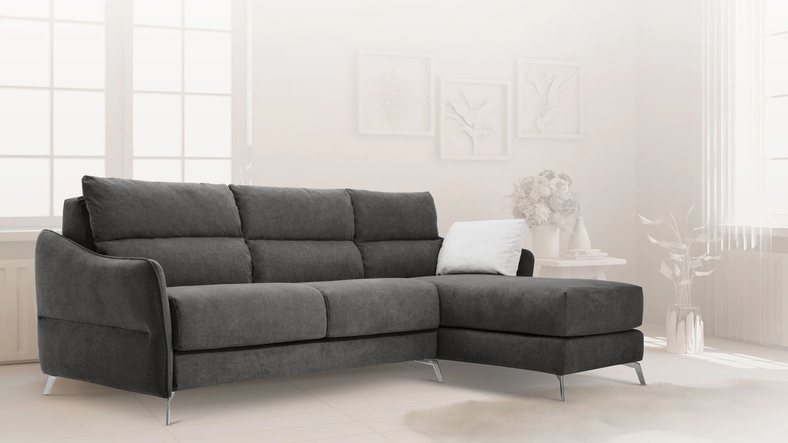 Divano letto Comodo con penisola di Aerre