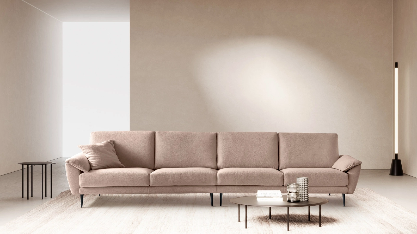 Divano lineare Daniel di Aerre