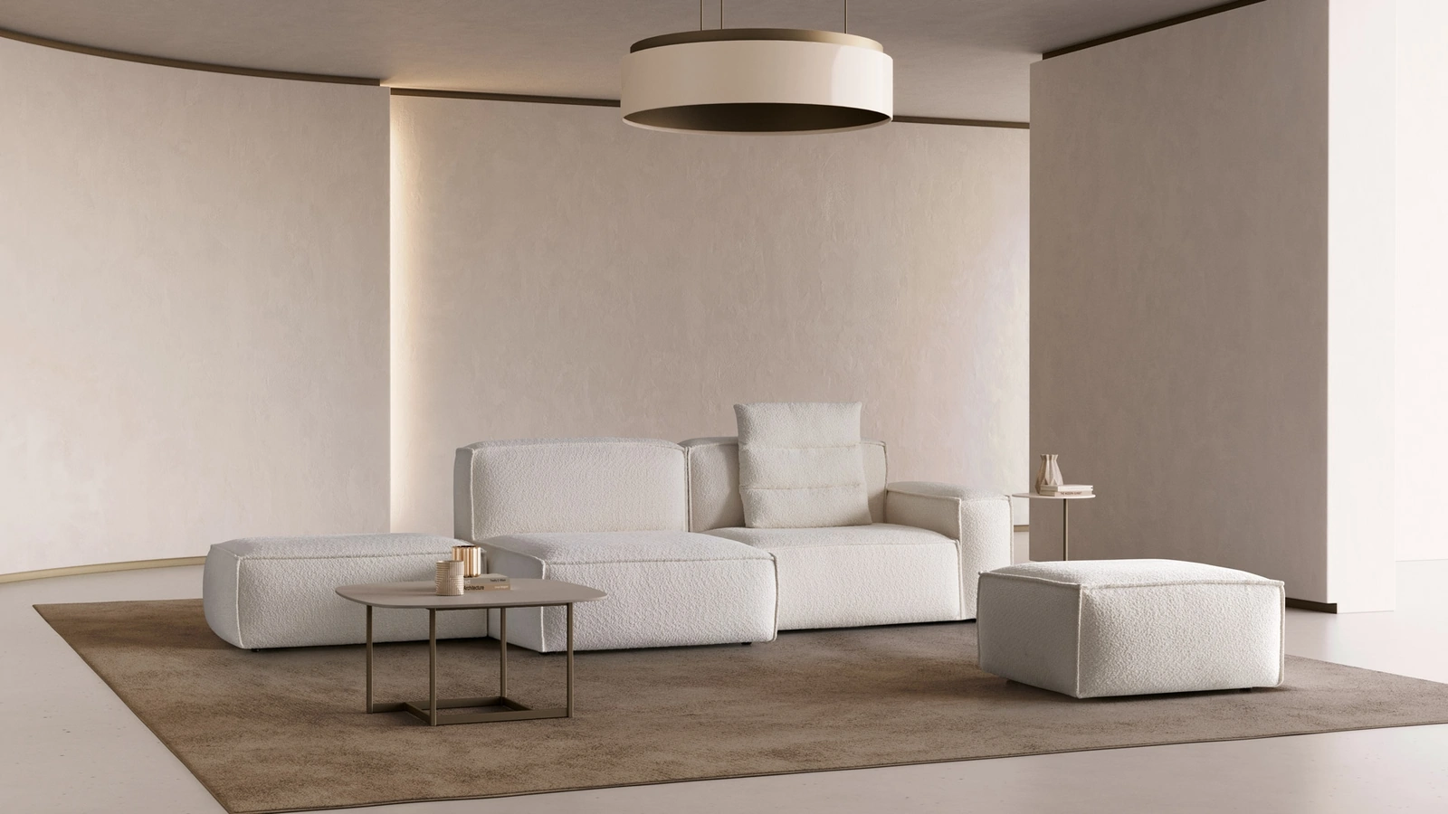 Divano con penisola Keira di Aerre