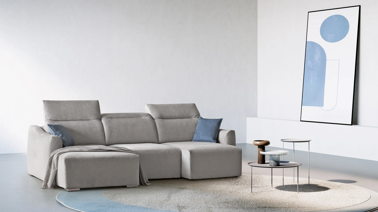 Divano con penisola Peter di Aerre