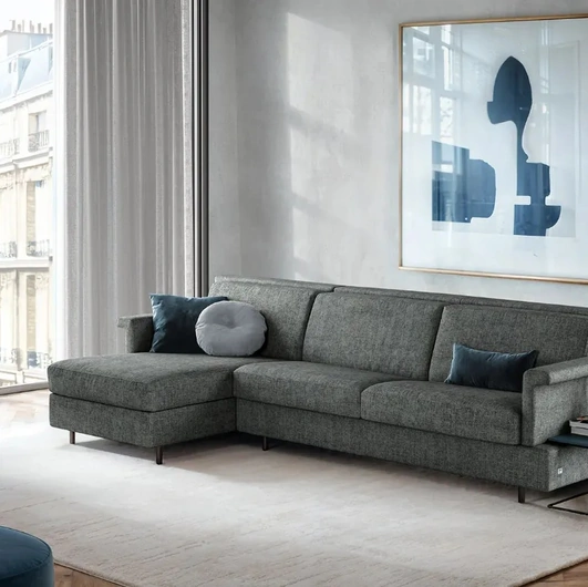 Divano Letto con penisola Tais di Doimo Salotti