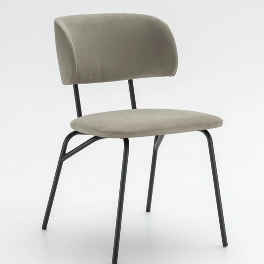 Sedia in tessuto e metallo Dublino di La Primavera