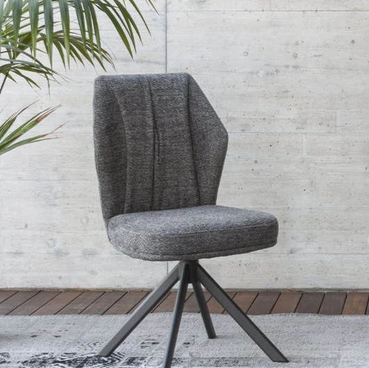 Sedia Mirabel in tessuto imbottito di Altacom