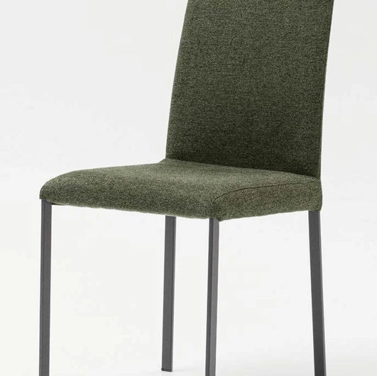 Sedia Roma in tessuto con gambe in metallo di La Primavera