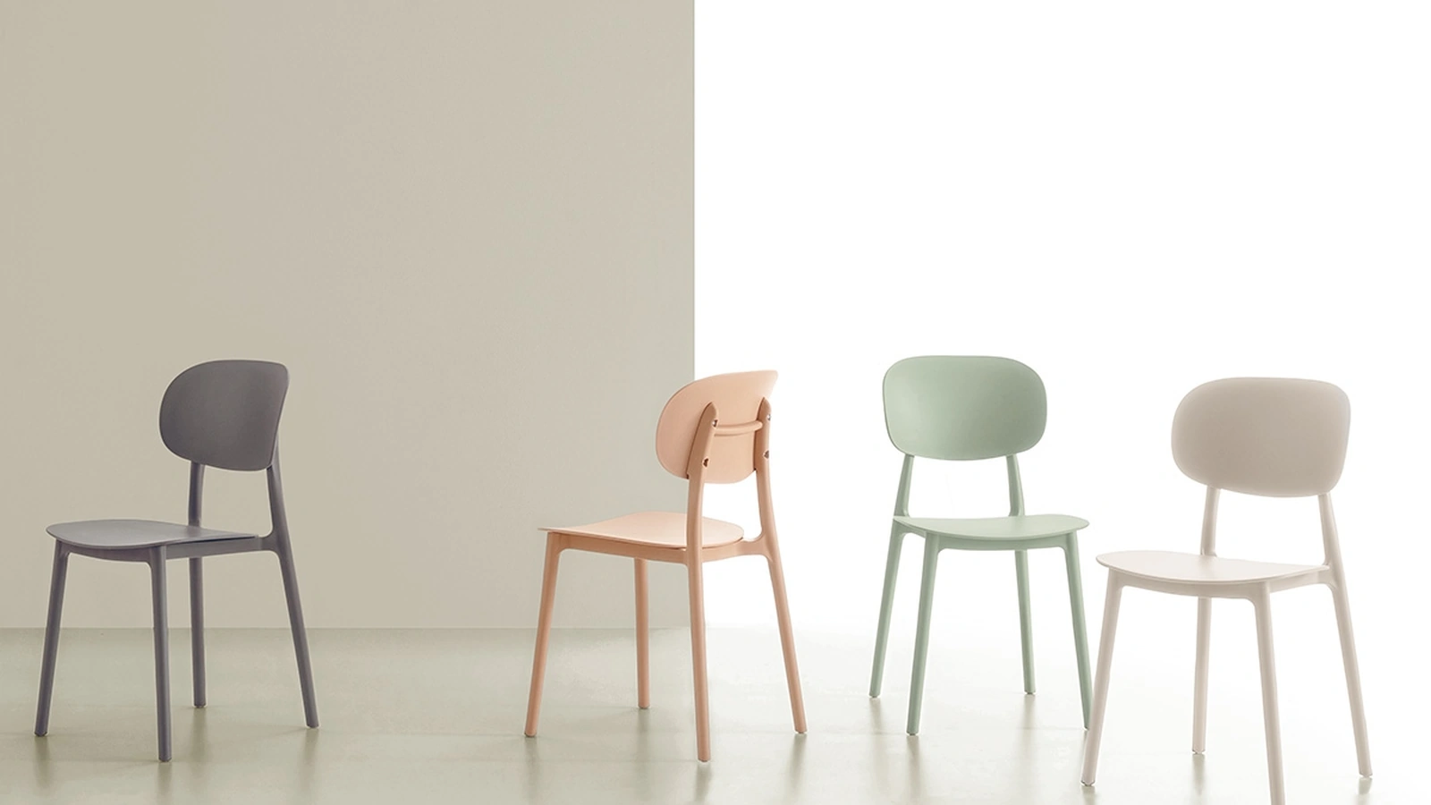 Sedia impilabile in polipropilene Salamanca di Target Point