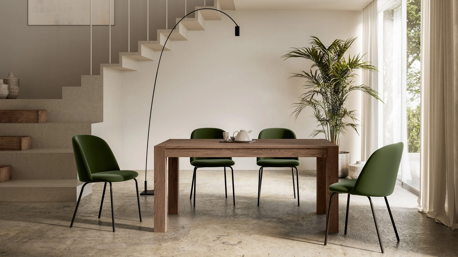 Tavolo allungabile in legno Asia di Arredo3