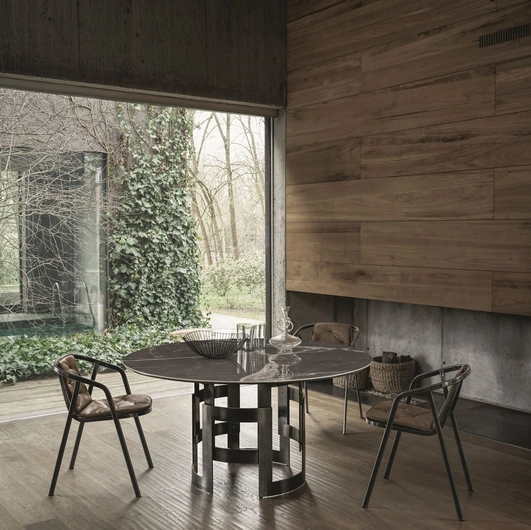 Tavolo Imperial Rotondo in SuperMarmo di Bontempi