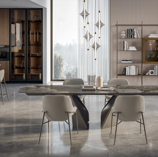 Tavolo in SuperMarmo Kaleido di Bontempi