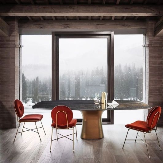 Tavolo in SuperMarmo Podium di Bontempi