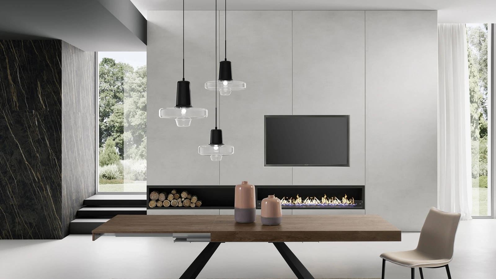 Tavolo allungabile Coast in melaminico di Zamagna