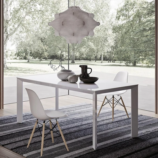 Tavolo Diamante Horizon in laccato lucido di Mobilgam