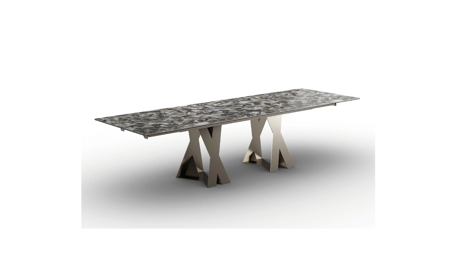 Tavolo allungabile Francis in vetroceramica di Zamagna