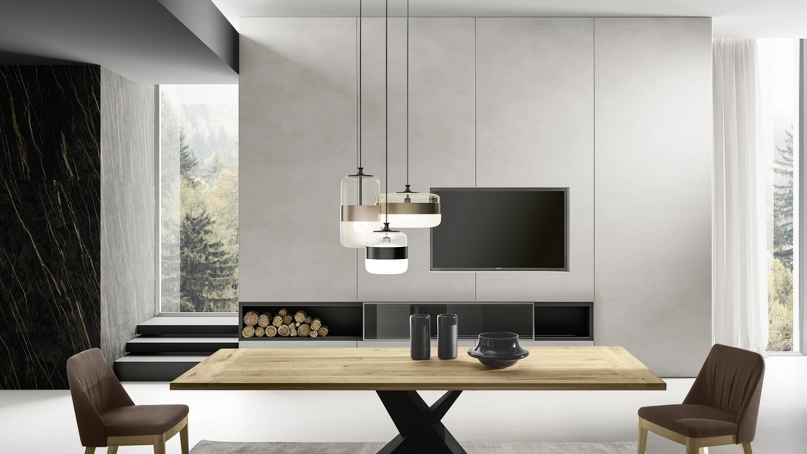 Tavolo Ship in rovere massello di Zamagna