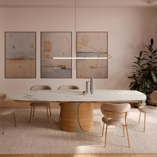 Tavolo Talos in SuperMarmo di Bontempi