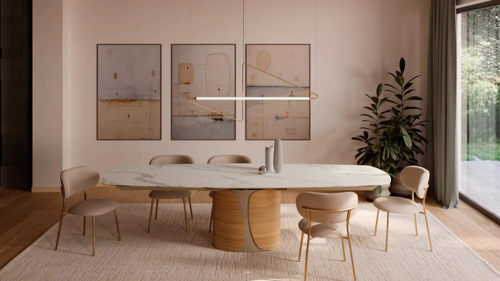 Tavolo Talos in SuperMarmo di Bontempi