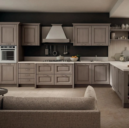 Cucina Classica in Rovere con penisola Bolgheri 03 di Stosa