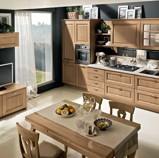 Cucina Classica Bolgheri 07 in Rovere Natura di Stosa