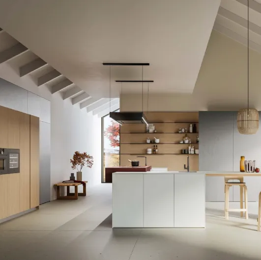 Cucina Design con isola D12 e D23 Progetto 2 di Doimo Cucine